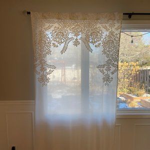 Pair of embroidered Fairuza curtains from Anthropologie